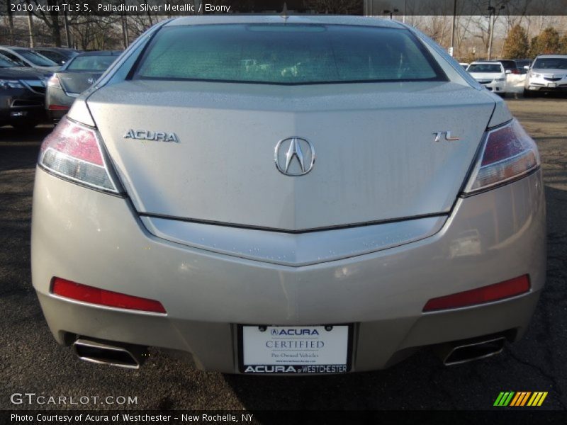 Palladium Silver Metallic / Ebony 2010 Acura TL 3.5