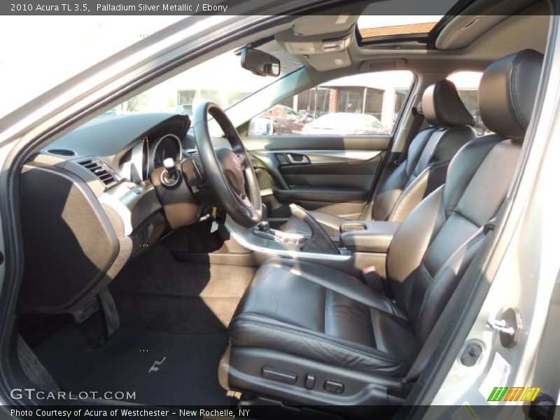 Palladium Silver Metallic / Ebony 2010 Acura TL 3.5