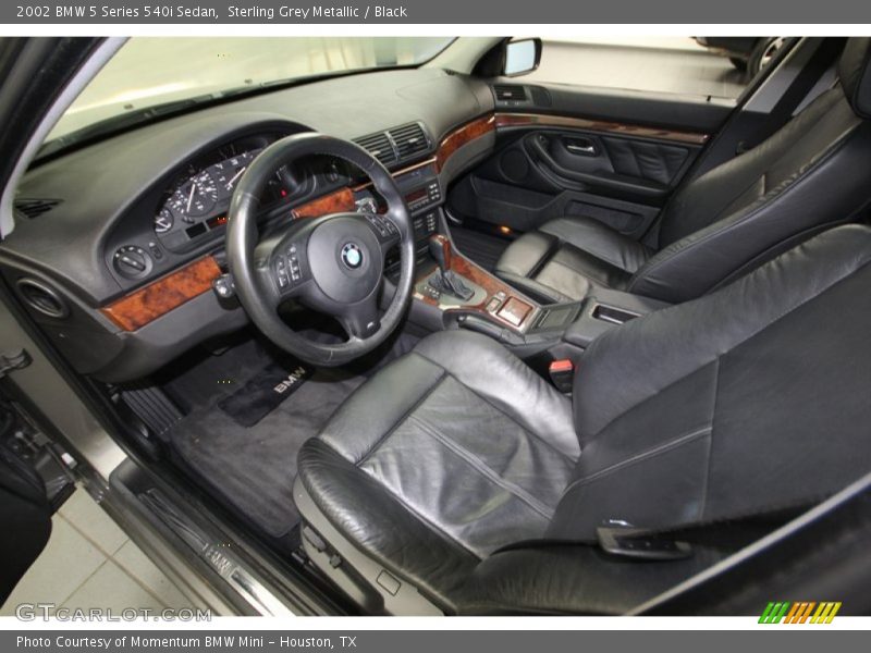 Black Interior - 2002 5 Series 540i Sedan 