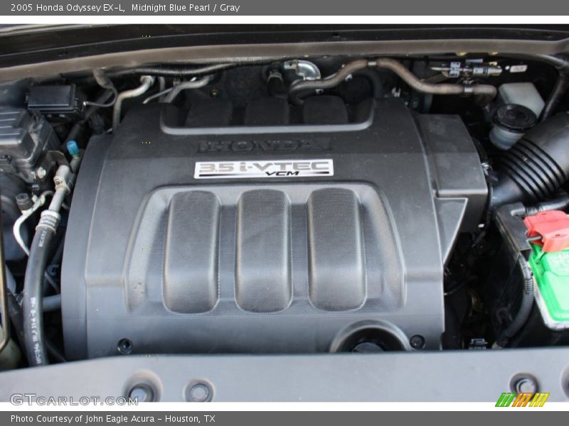 Midnight Blue Pearl / Gray 2005 Honda Odyssey EX-L