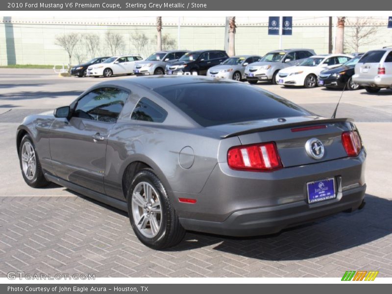 Sterling Grey Metallic / Stone 2010 Ford Mustang V6 Premium Coupe