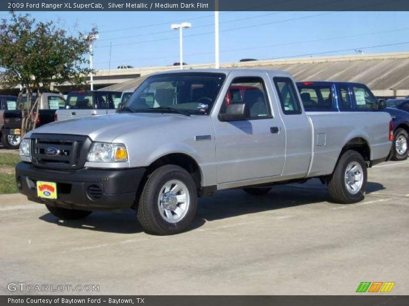 Silver Metallic / Medium Dark Flint 2009 Ford Ranger XL SuperCab