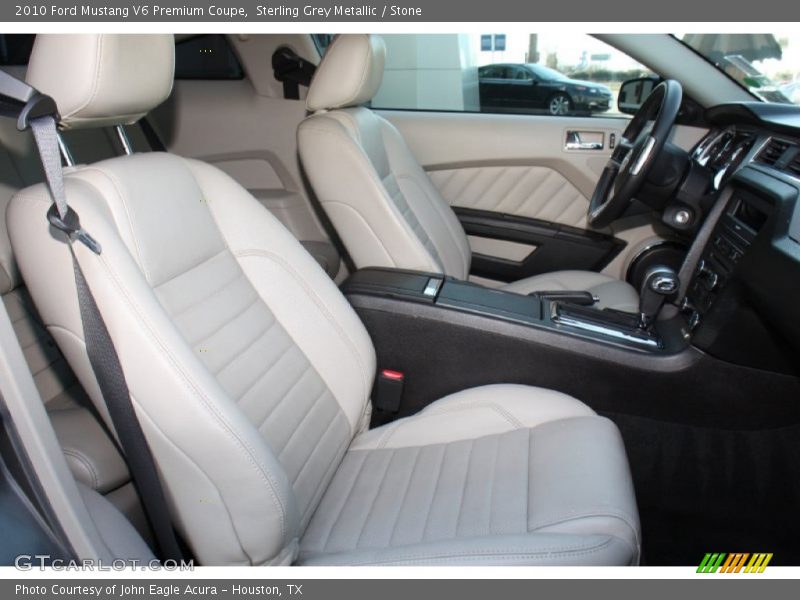 Front Seat of 2010 Mustang V6 Premium Coupe