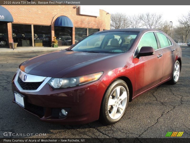 Basque Red Pearl / Parchment 2010 Acura TSX Sedan