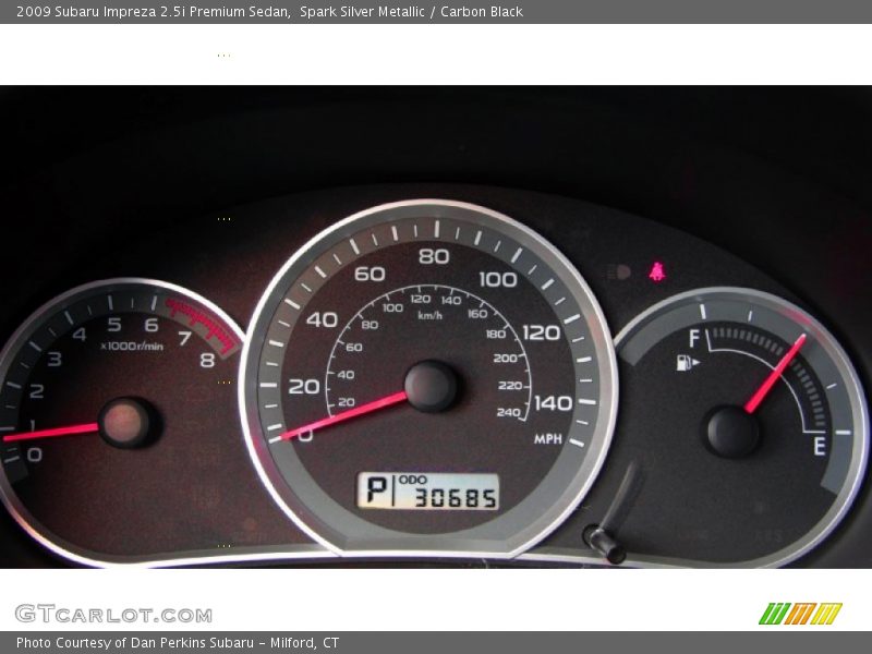 Spark Silver Metallic / Carbon Black 2009 Subaru Impreza 2.5i Premium Sedan