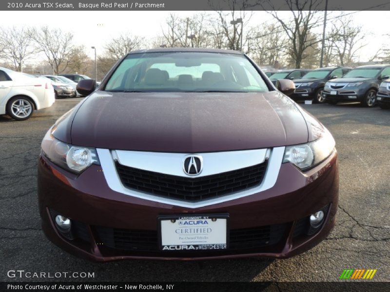 Basque Red Pearl / Parchment 2010 Acura TSX Sedan