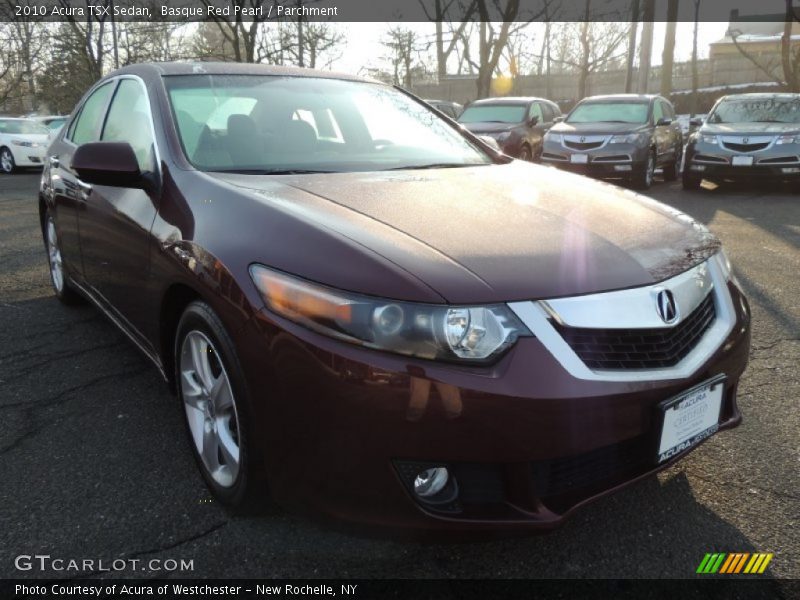 Basque Red Pearl / Parchment 2010 Acura TSX Sedan