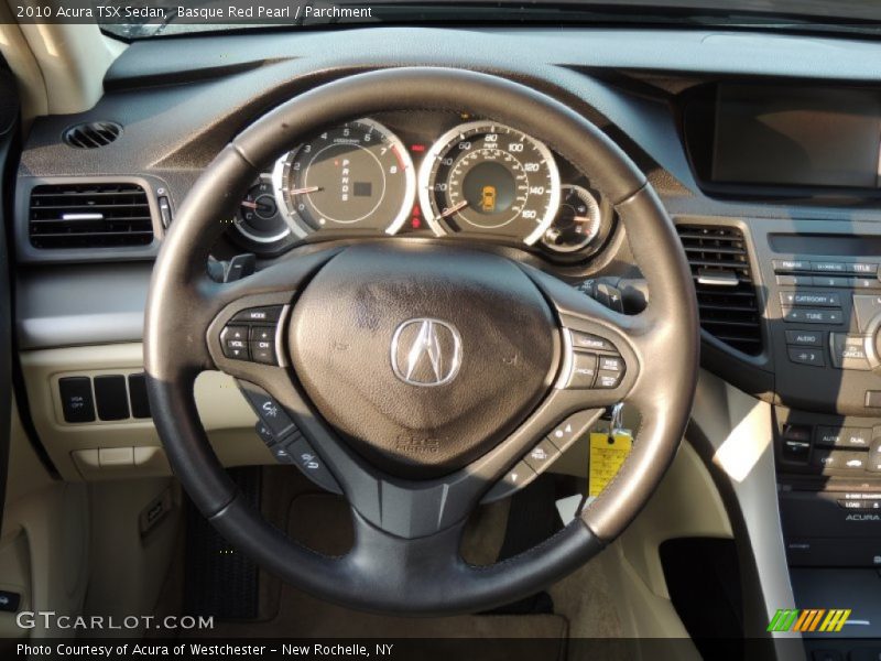 Basque Red Pearl / Parchment 2010 Acura TSX Sedan
