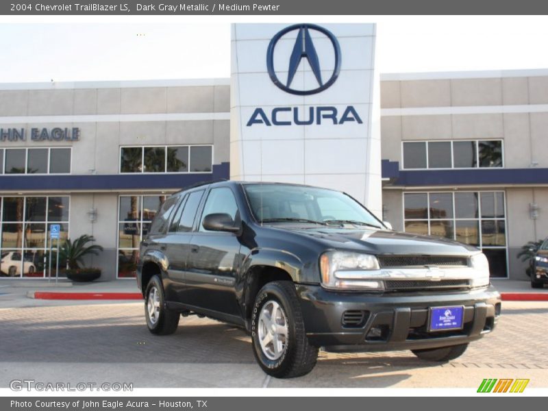 Dark Gray Metallic / Medium Pewter 2004 Chevrolet TrailBlazer LS