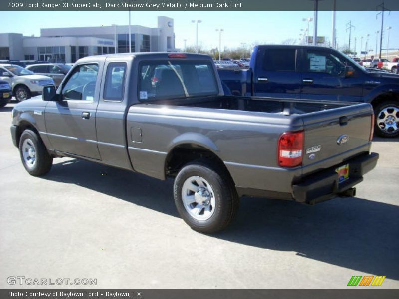 Dark Shadow Grey Metallic / Medium Dark Flint 2009 Ford Ranger XL SuperCab
