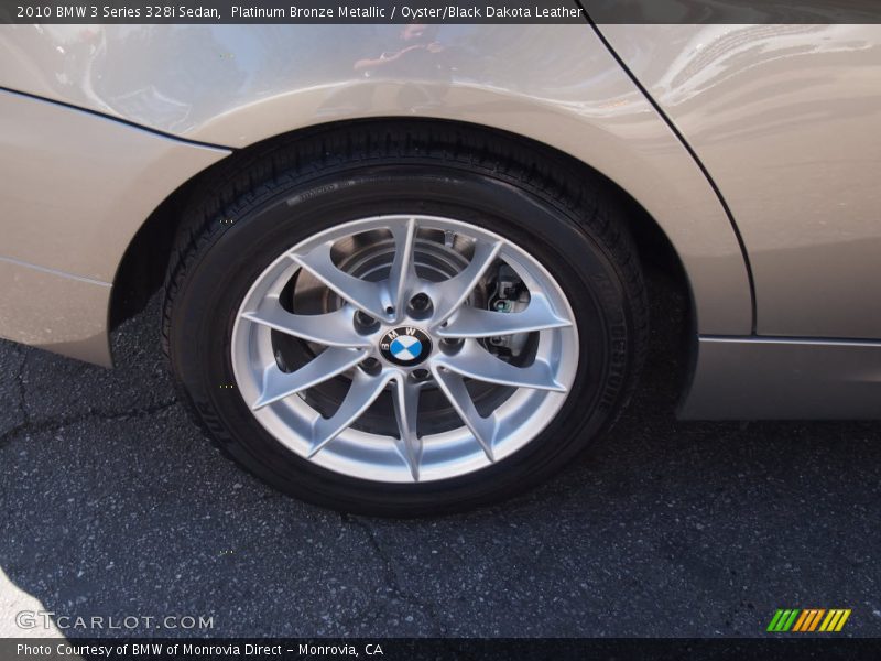 Platinum Bronze Metallic / Oyster/Black Dakota Leather 2010 BMW 3 Series 328i Sedan
