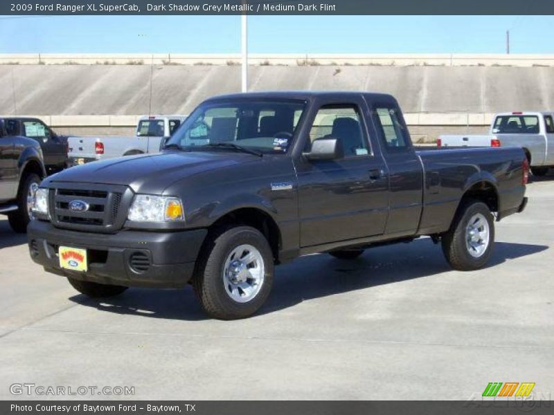 Dark Shadow Grey Metallic / Medium Dark Flint 2009 Ford Ranger XL SuperCab