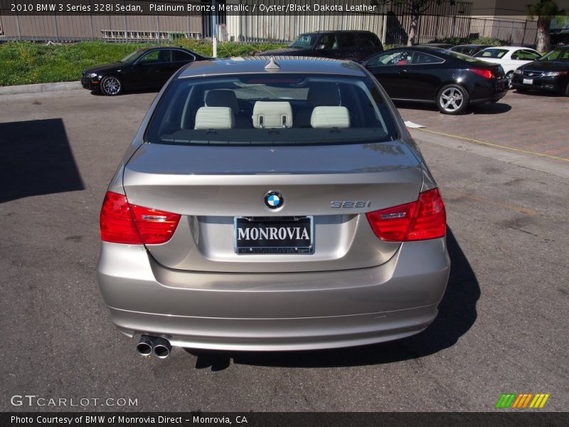Platinum Bronze Metallic / Oyster/Black Dakota Leather 2010 BMW 3 Series 328i Sedan