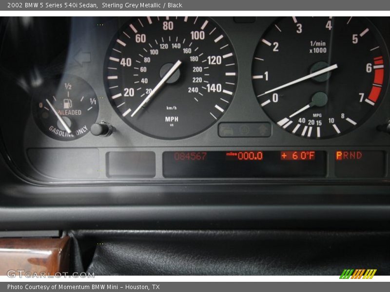 Sterling Grey Metallic / Black 2002 BMW 5 Series 540i Sedan