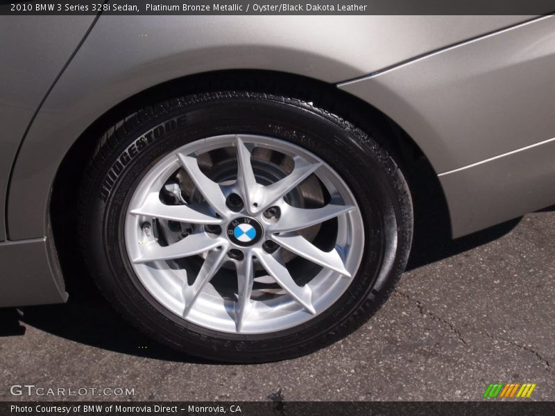 Platinum Bronze Metallic / Oyster/Black Dakota Leather 2010 BMW 3 Series 328i Sedan