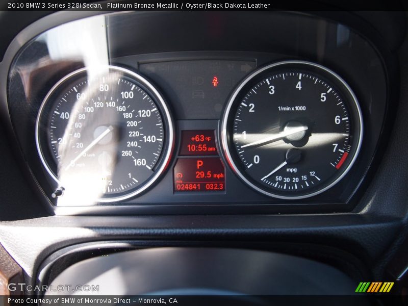 Platinum Bronze Metallic / Oyster/Black Dakota Leather 2010 BMW 3 Series 328i Sedan