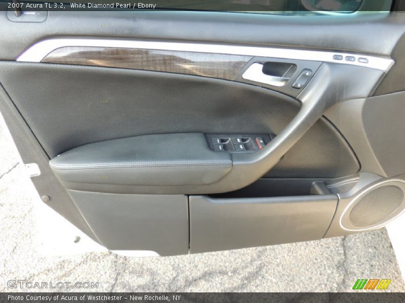 White Diamond Pearl / Ebony 2007 Acura TL 3.2