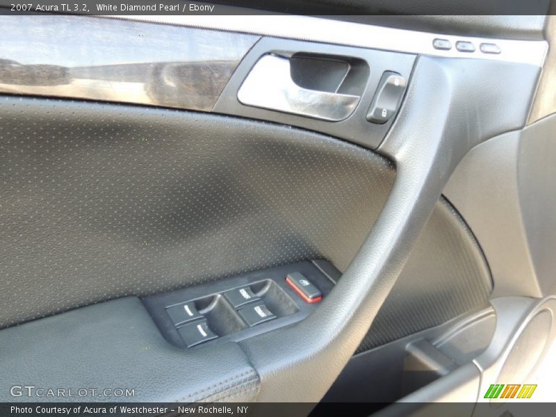 White Diamond Pearl / Ebony 2007 Acura TL 3.2