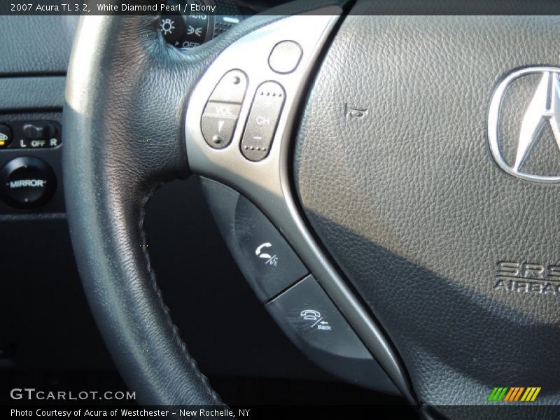 White Diamond Pearl / Ebony 2007 Acura TL 3.2