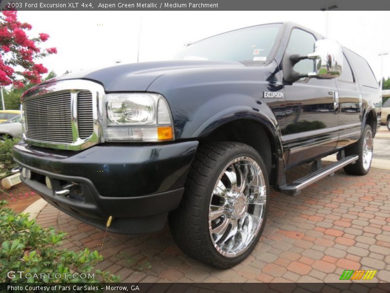 Aspen Green Metallic / Medium Parchment 2003 Ford Excursion XLT 4x4