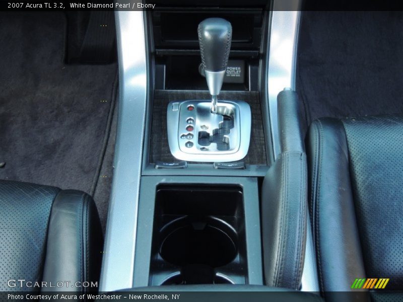 White Diamond Pearl / Ebony 2007 Acura TL 3.2