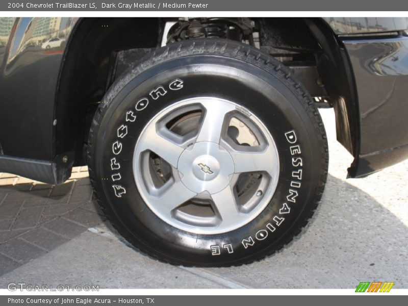 Dark Gray Metallic / Medium Pewter 2004 Chevrolet TrailBlazer LS