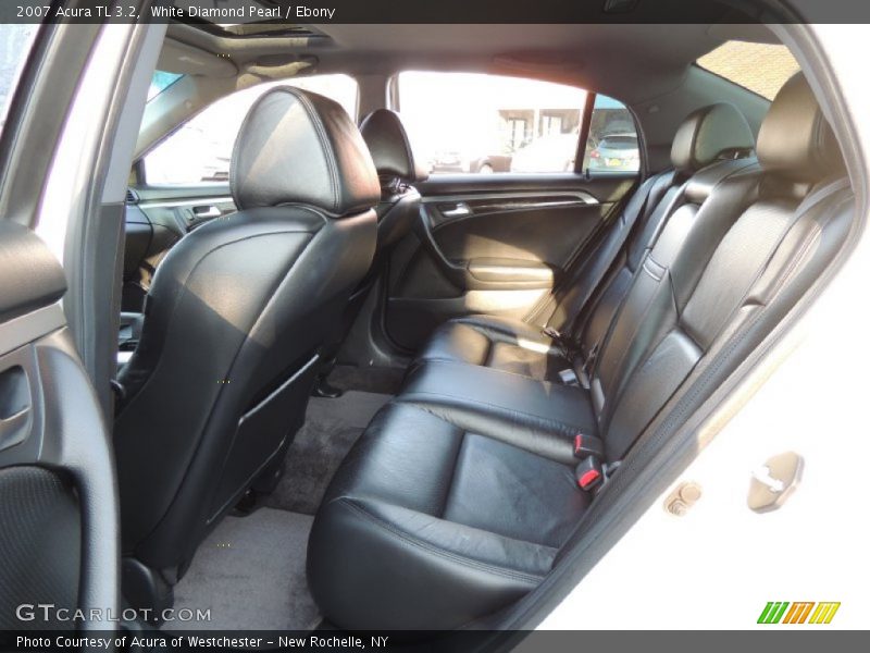 White Diamond Pearl / Ebony 2007 Acura TL 3.2