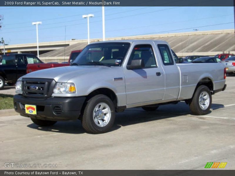 Silver Metallic / Medium Dark Flint 2009 Ford Ranger XL SuperCab
