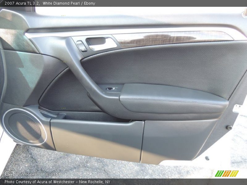 White Diamond Pearl / Ebony 2007 Acura TL 3.2