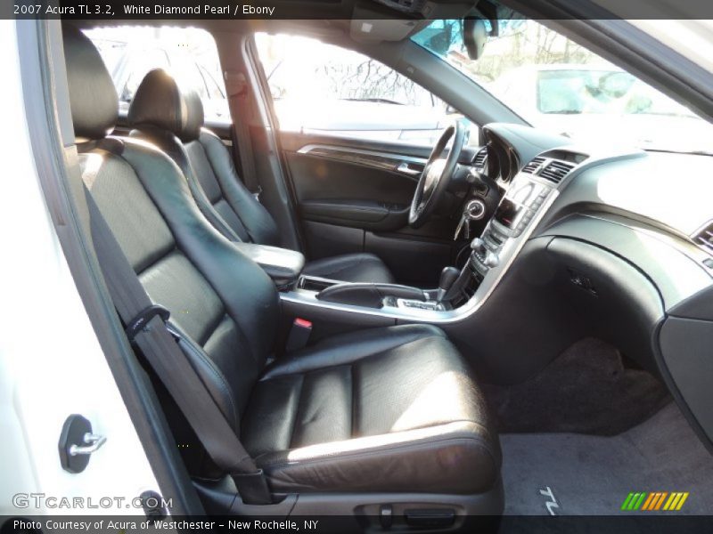 White Diamond Pearl / Ebony 2007 Acura TL 3.2