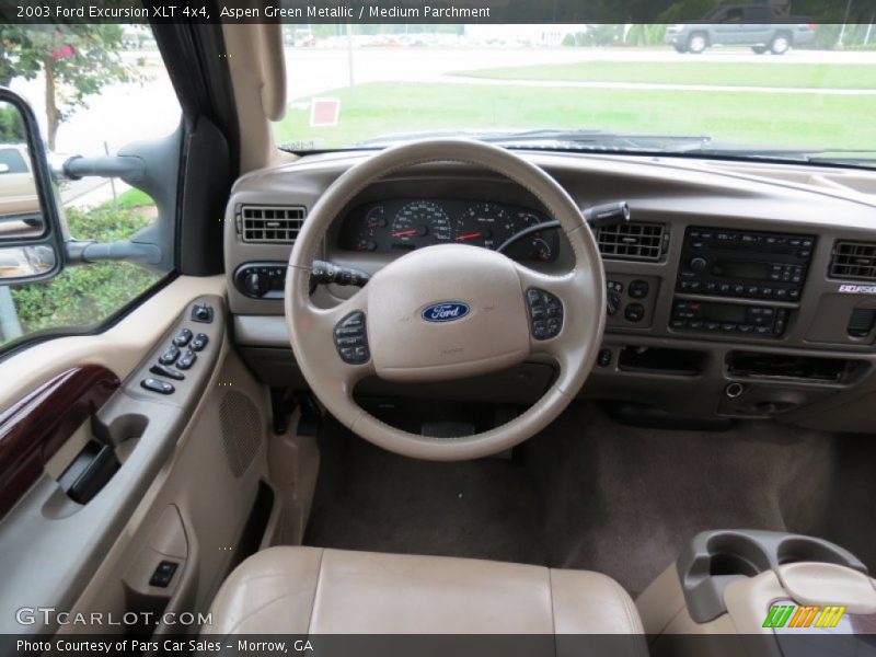 Aspen Green Metallic / Medium Parchment 2003 Ford Excursion XLT 4x4