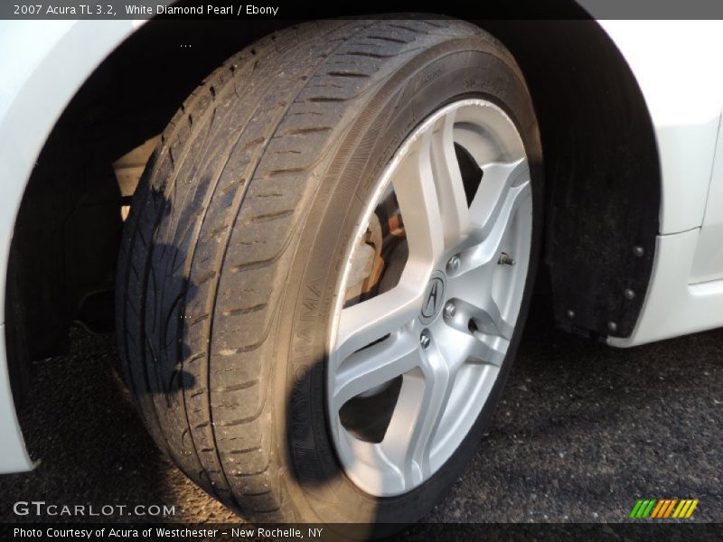 White Diamond Pearl / Ebony 2007 Acura TL 3.2
