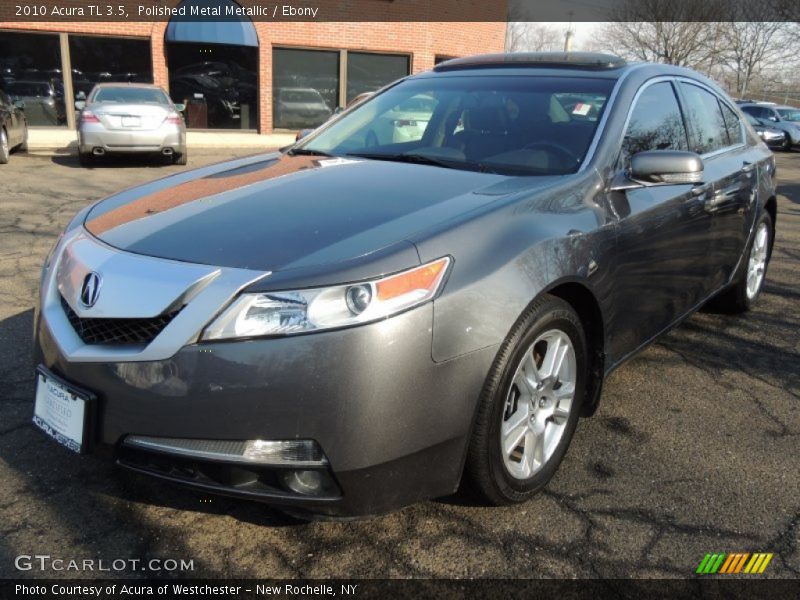 Polished Metal Metallic / Ebony 2010 Acura TL 3.5