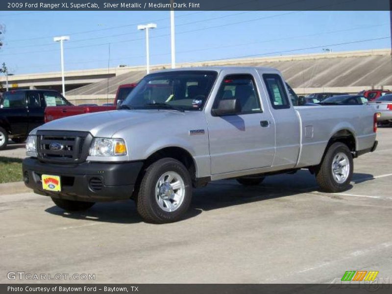 Silver Metallic / Medium Dark Flint 2009 Ford Ranger XL SuperCab
