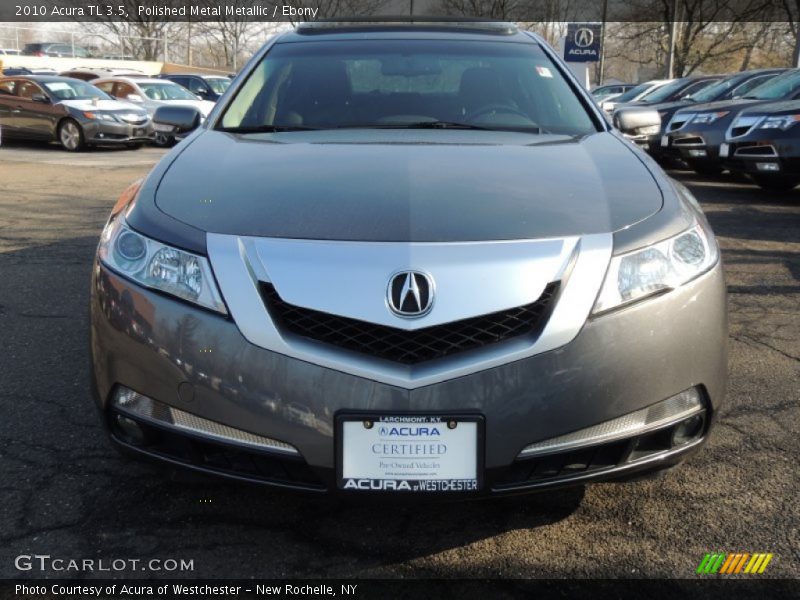 Polished Metal Metallic / Ebony 2010 Acura TL 3.5