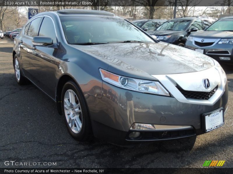 Polished Metal Metallic / Ebony 2010 Acura TL 3.5