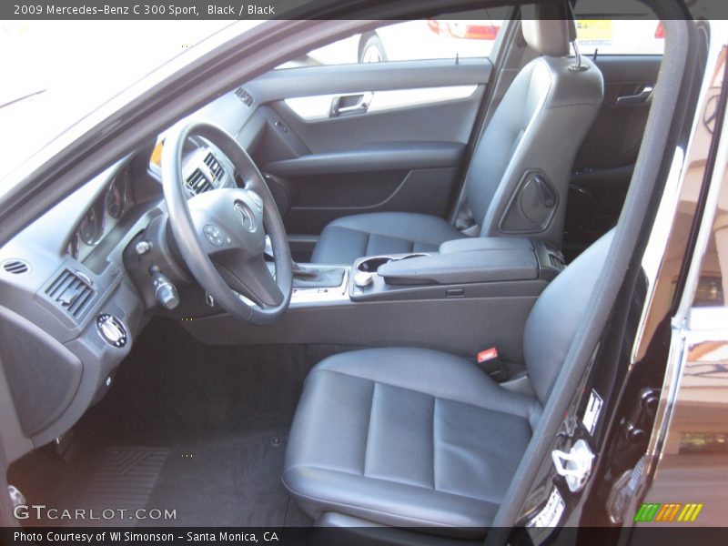 Black / Black 2009 Mercedes-Benz C 300 Sport