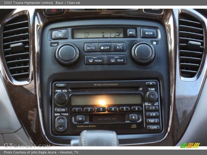 Controls of 2003 Highlander Limited