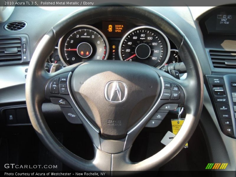 Polished Metal Metallic / Ebony 2010 Acura TL 3.5
