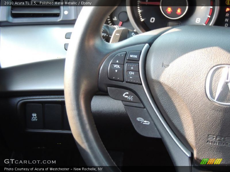 Polished Metal Metallic / Ebony 2010 Acura TL 3.5