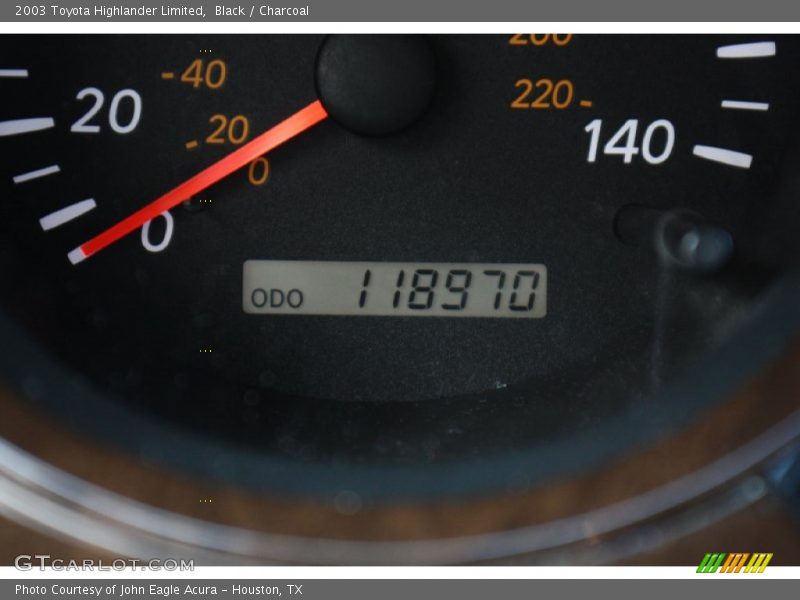 Black / Charcoal 2003 Toyota Highlander Limited