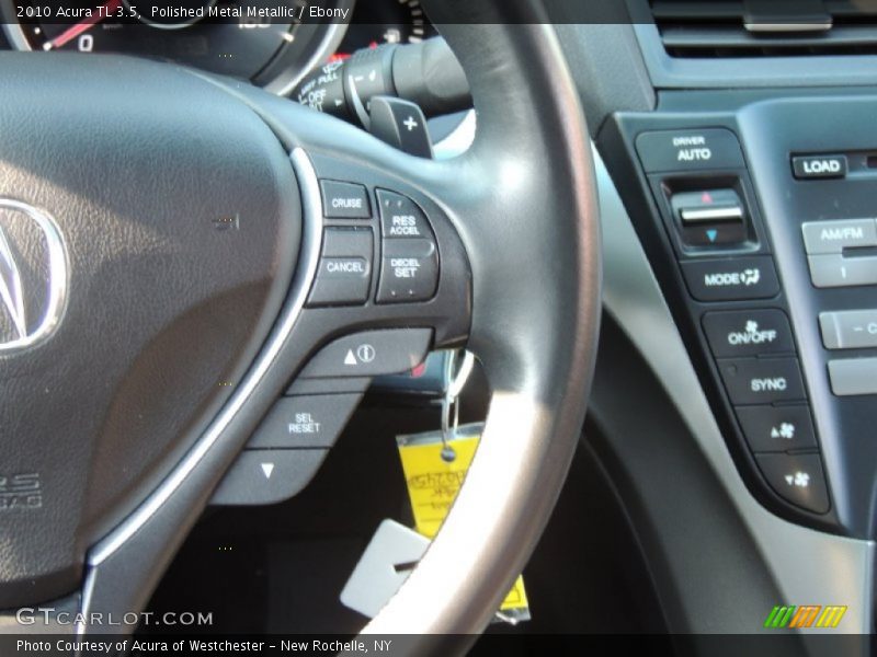 Polished Metal Metallic / Ebony 2010 Acura TL 3.5