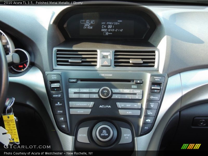 Polished Metal Metallic / Ebony 2010 Acura TL 3.5