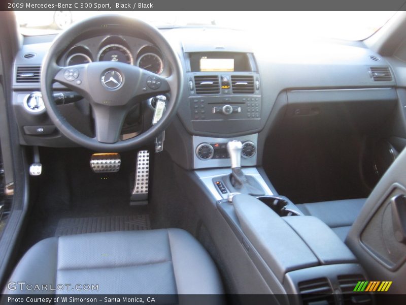 Black / Black 2009 Mercedes-Benz C 300 Sport