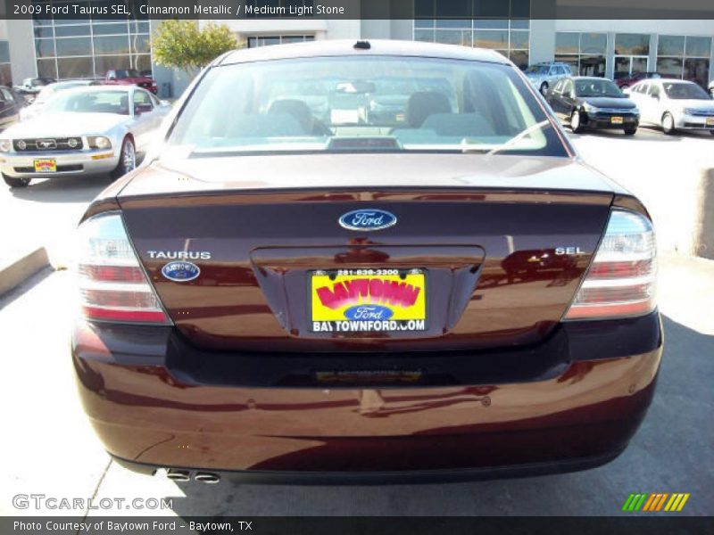 Cinnamon Metallic / Medium Light Stone 2009 Ford Taurus SEL