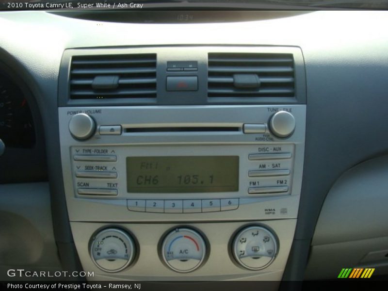 Super White / Ash Gray 2010 Toyota Camry LE