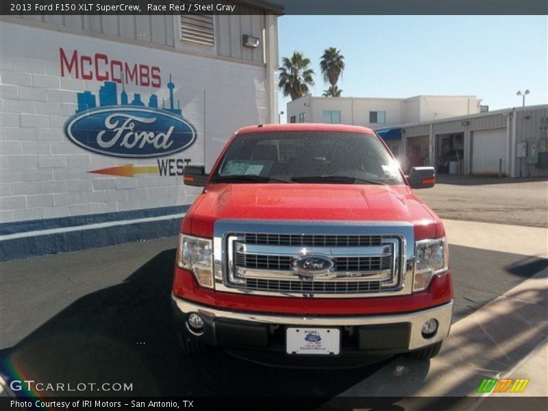 Race Red / Steel Gray 2013 Ford F150 XLT SuperCrew