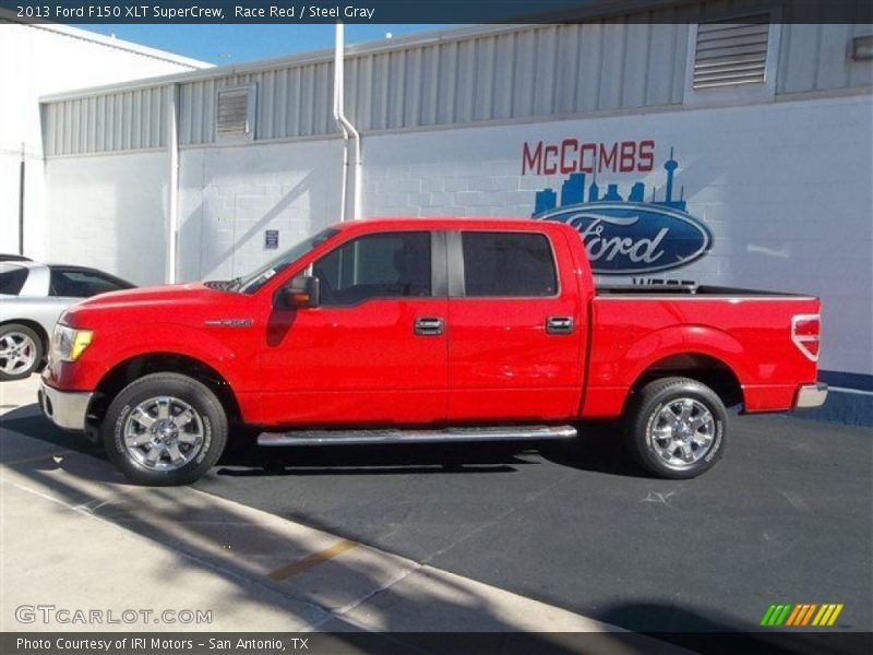 Race Red / Steel Gray 2013 Ford F150 XLT SuperCrew