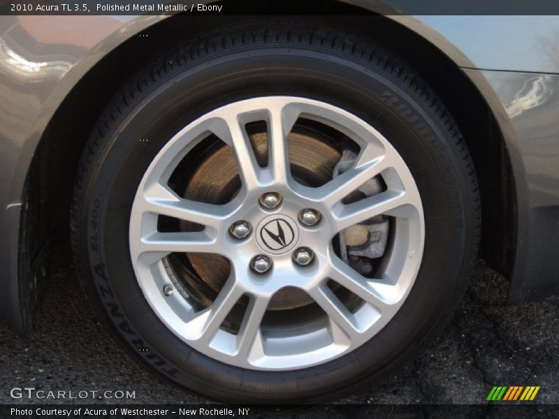 Polished Metal Metallic / Ebony 2010 Acura TL 3.5