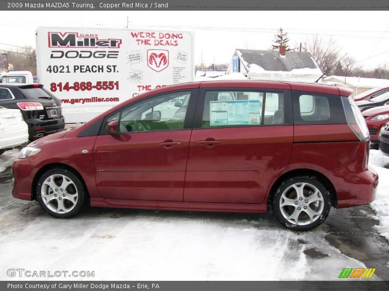 Copper Red Mica / Sand 2009 Mazda MAZDA5 Touring